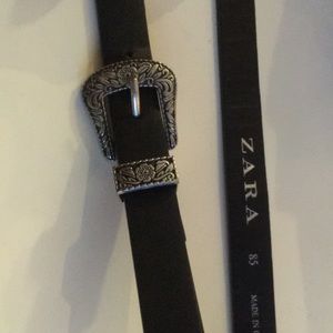 ZARA black belt silver details adjustable